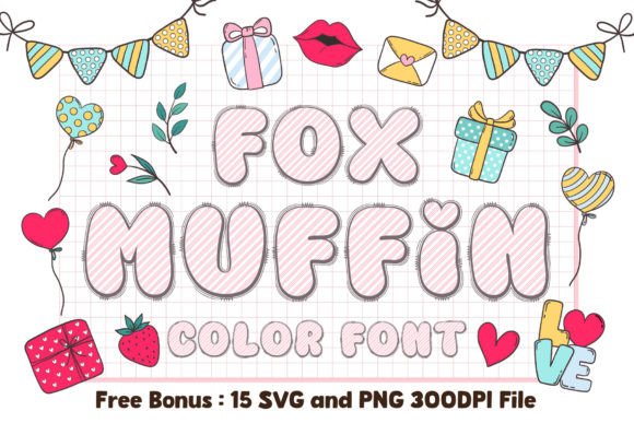 Fox Muffin: A Cute Color Font Full of Warmth