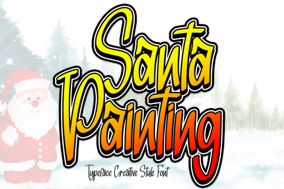 Santa Painting: A Playful Handwritten Font for Modern Creatives