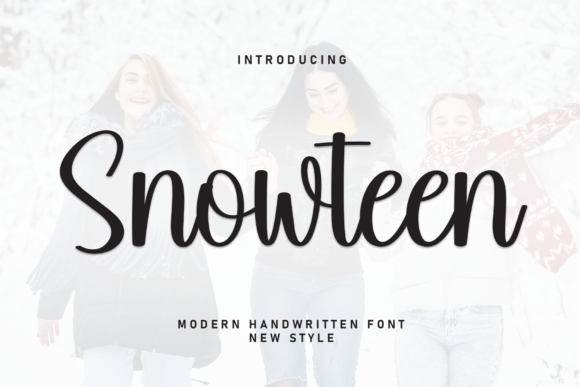 Snowteen: A Sweet Handwritten Font for Playful Designs