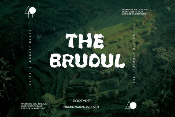 The Brudul: Expressive Brush Font with Organic Flow